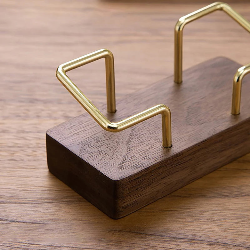 Modular Wooden Card Holder Rail (2-Pack)