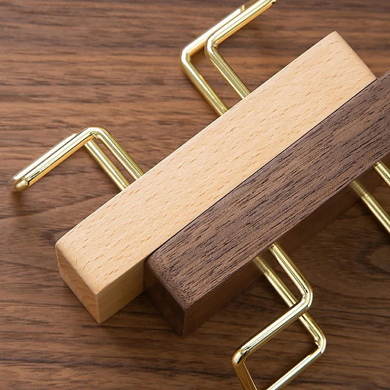 Modular Wooden Card Holder Rail (2-Pack)