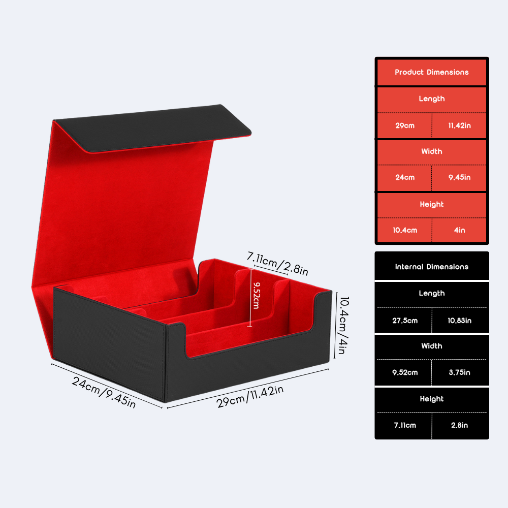 Premium Vegan Card Storage Box